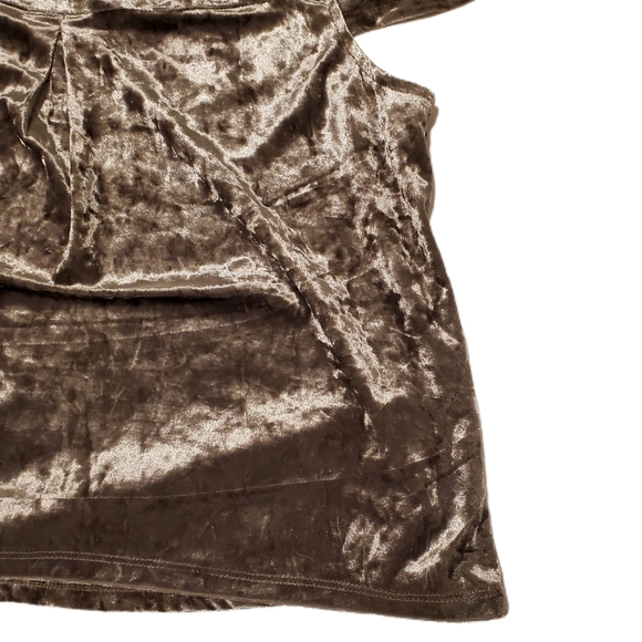 Bagatelle Crushed Velvet Cold Shoulder Top - Picture 9 of 13